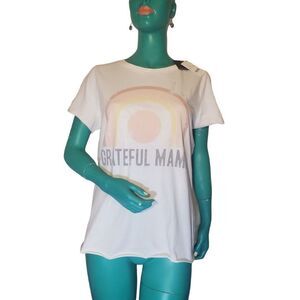 Grayson/Threads 100% Cotton "Grateful Mama" Graphic T Shirt Size L.